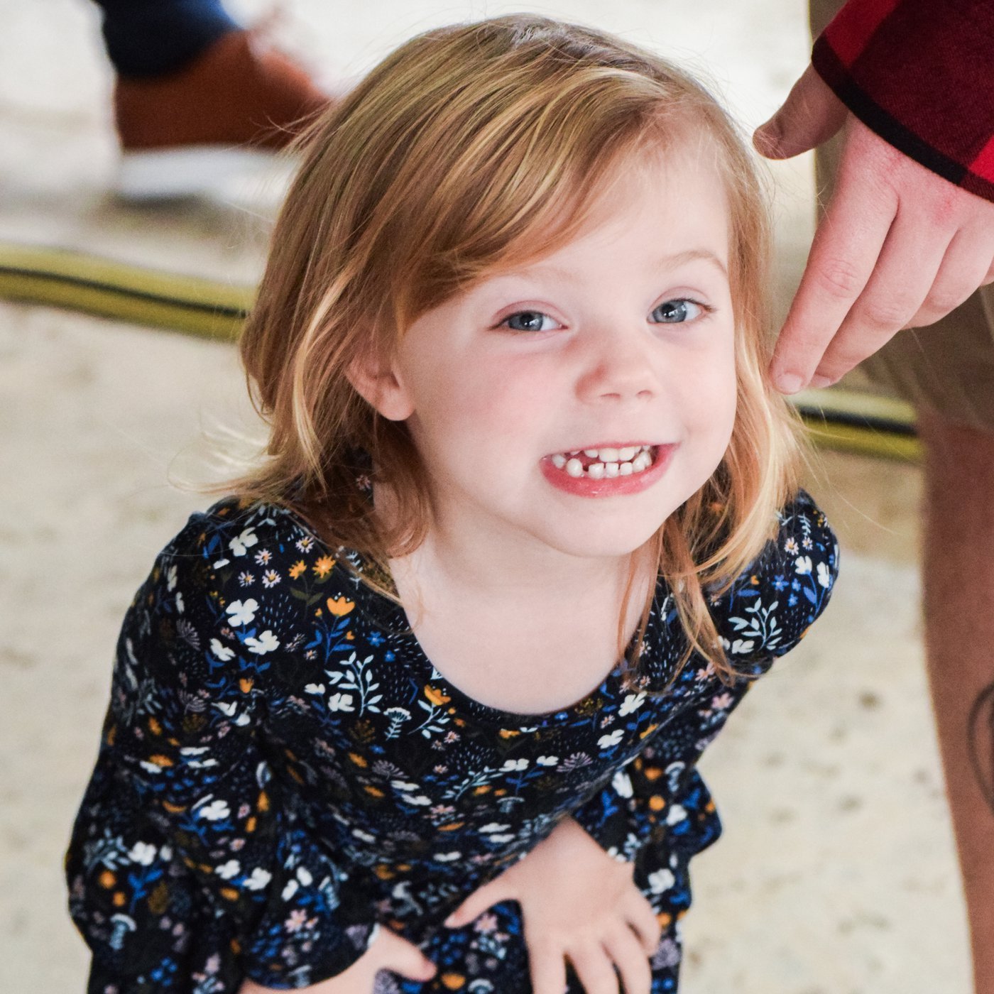 A child smiling at Christwalk Kids